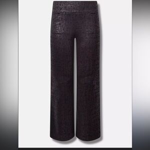 Torrid Textured Black Wide Leg Pants